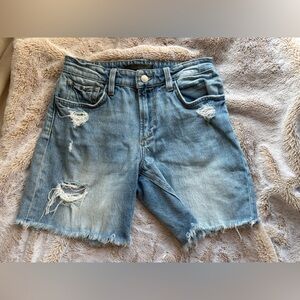 Joe's Jeans Distressed Blue Denim Shorts